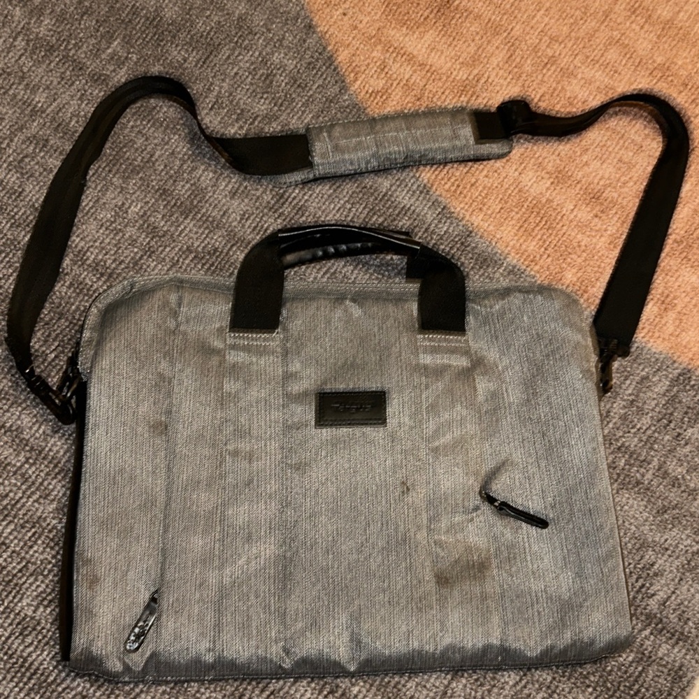 Targus Charcoal Laptop Bag with Black Accents